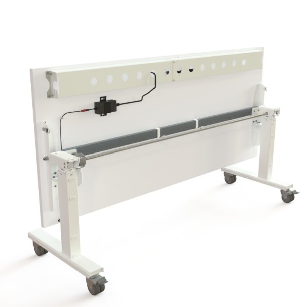 ConSet Flip-Top Nestbord 180x80 - 501-96 - Hvid bordplade - hvidt stel