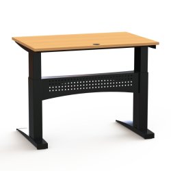 ConSet H�ve S�nkebord 120x80 - 501-11 - B�g bordplade - sort stel