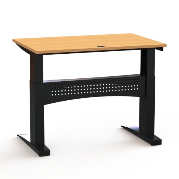 ConSet H�ve S�nkebord 120x80 - 501-11 - B�g bordplade - sort stel