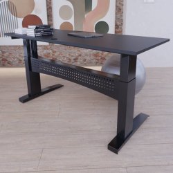 ConSet H�ve S�nkebord 120x80 - 501-11 - Sort bordplade - sort stel