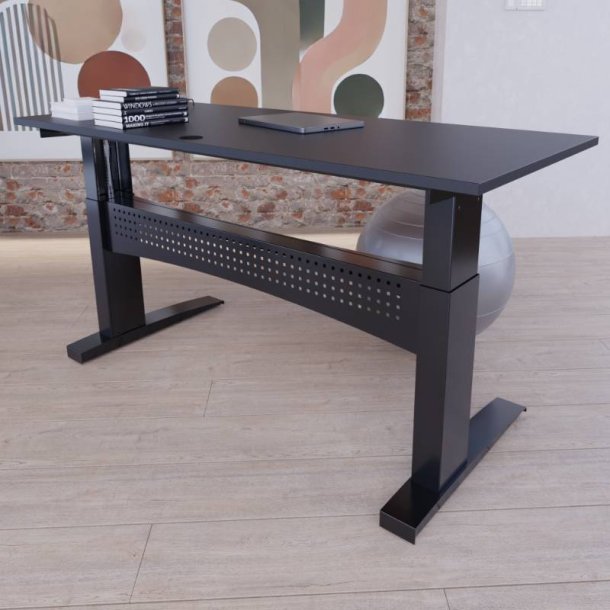 ConSet H�ve S�nkebord 120x80 - 501-11 - Sort bordplade - sort stel
