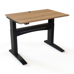 ConSet H�ve S�nkebord 120x80 - 501-11 - Valn�d bordplade - sort stel
