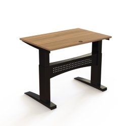 ConSet H�ve S�nkebord 120x80 - 501-11 - Valn�d bordplade - sort stel