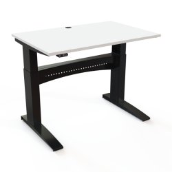 ConSet H�ve S�nkebord 120x80 - 501-11 - Hvid bordplade - sort stel