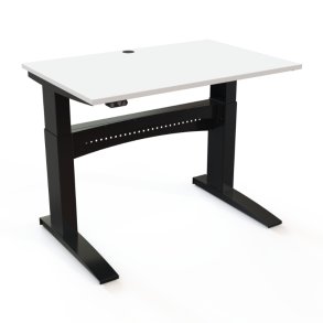 ConSet H�ve S�nkebord 120x80 - 501-11 - Hvid bordplade - sort stel