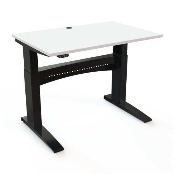 ConSet H�ve S�nkebord 120x80 - 501-11 - Hvid bordplade - sort stel