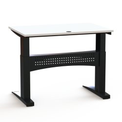 ConSet H�ve S�nkebord 120x80 - 501-11 - Hvid bordplade - sort stel