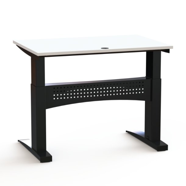 ConSet H�ve S�nkebord 120x80 - 501-11 - Hvid bordplade - sort stel