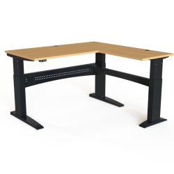 ConSet H�ve S�nkebord 160x160 - 501-11 - B�g bordplade - sort stel
