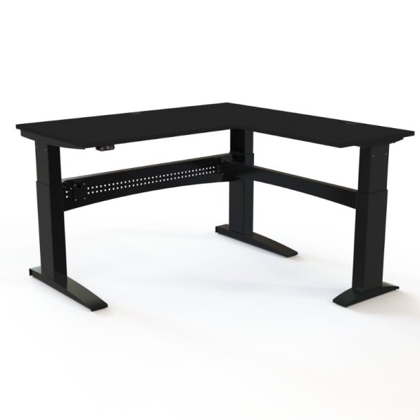 ConSet H�ve S�nkebord 160x160 - 501-11 - Sort bordplade - sort stel