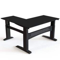 ConSet H�ve S�nkebord 160x160 - 501-11 - Sort bordplade - sort stel