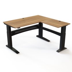 ConSet H�ve S�nkebord 160x160 - 501-11 - Valn�d bordplade - sort stel