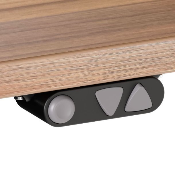 ConSet H�ve S�nkebord 160x160 - 501-11 - Valn�d bordplade - sort stel