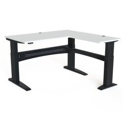 ConSet H�ve S�nkebord 160x160 - 501-11 - Hvid bordplade - sort stel