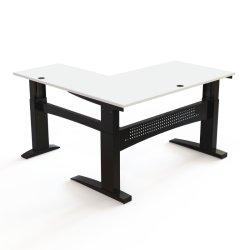 ConSet H�ve S�nkebord 160x160 - 501-11 - Hvid bordplade - sort stel