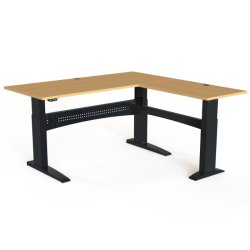 ConSet H�ve S�nkebord 180x180 - 501-11 - B�g bordplade - sort stel