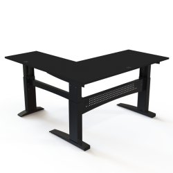 ConSet H�ve S�nkebord 180x180 - 501-11 - Sort bordplade - sort stel