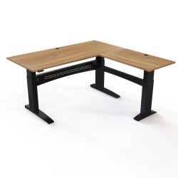 ConSet H�ve S�nkebord 180x180 - 501-11 - Valn�d bordplade - sort stel