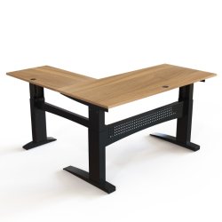 ConSet H�ve S�nkebord 180x180 - 501-11 - Valn�d bordplade - sort stel