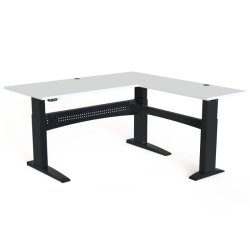 ConSet H�ve S�nkebord 180x180 - 501-11 - Hvid bordplade - sort stel