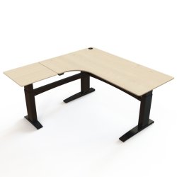 ConSet H�ve S�nkebord 180x180 - 501-11 - Ahorn bordplade - sort stel