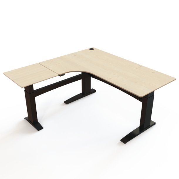 ConSet H�ve S�nkebord 180x180 - 501-11 - Ahorn bordplade - sort stel
