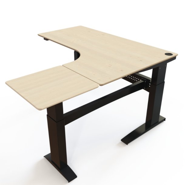 ConSet H�ve S�nkebord 180x180 - 501-11 - Ahorn bordplade - sort stel