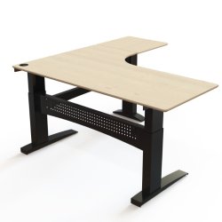 ConSet H�ve S�nkebord 180x180 - 501-11 - Ahorn bordplade - sort stel