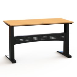ConSet H�ve S�nkebord 160x80 - 501-11 - B�g bordplade - sort stel