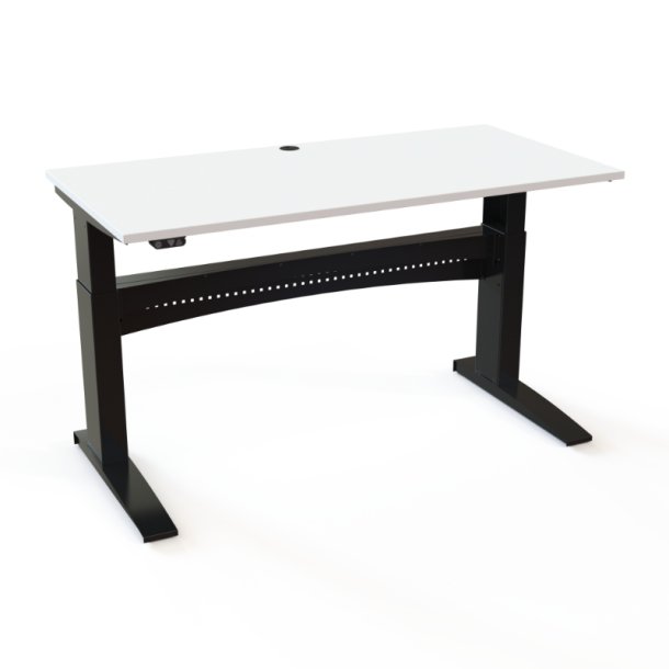 ConSet H�ve S�nkebord 160x80 - 501-11 - Hvid bordplade - sort stel