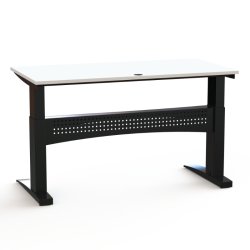 ConSet H�ve S�nkebord 160x80 - 501-11 - Hvid bordplade - sort stel