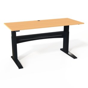 ConSet H�ve S�nkebord 180x80 - 501-11 - B�g bordplade - sort stel