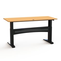 ConSet H�ve S�nkebord 180x80 - 501-11 - B�g bordplade - sort stel