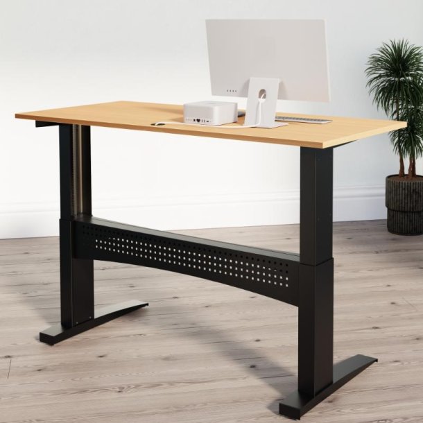 ConSet H�ve S�nkebord 180x80 - 501-11 - B�g bordplade - sort stel