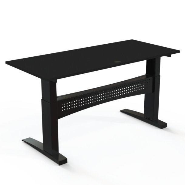 ConSet H�ve S�nkebord 180x80 - 501-11 - Sort bordplade - sort stel