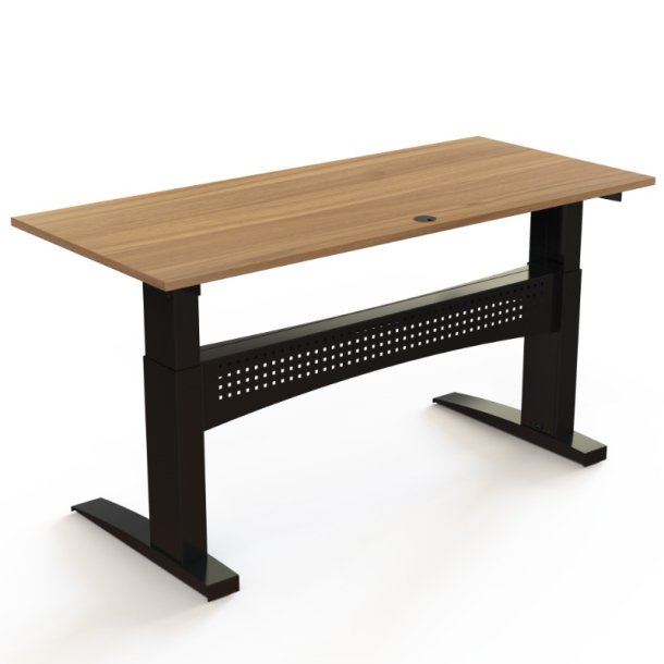 ConSet H�ve S�nkebord 180x80 - 501-11 - Valn�d bordplade - sort stel