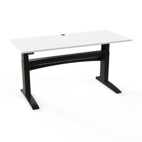 ConSet H�ve S�nkebord 180x80 - 501-11 - Hvid bordplade - sort stel