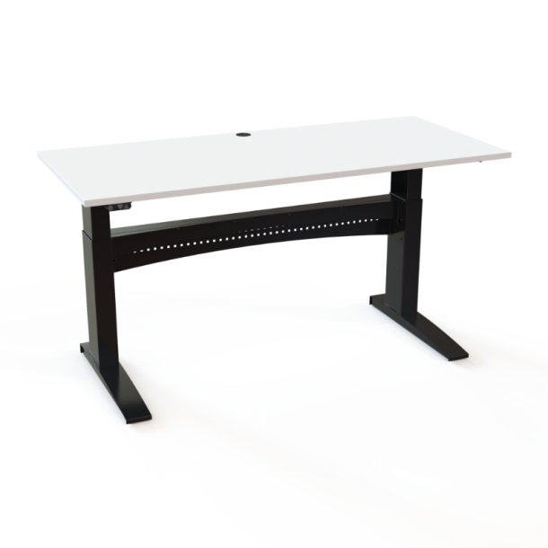 ConSet H�ve S�nkebord 180x80 - 501-11 - Hvid bordplade - sort stel