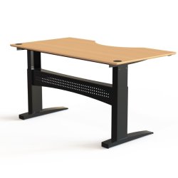 ConSet H�ve S�nkebord 180x100 - 501-11 - B�g bordplade - sort stel