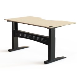 ConSet H�ve S�nkebord 180x100 - 501-11 - Ahorn bordplade - sort stel