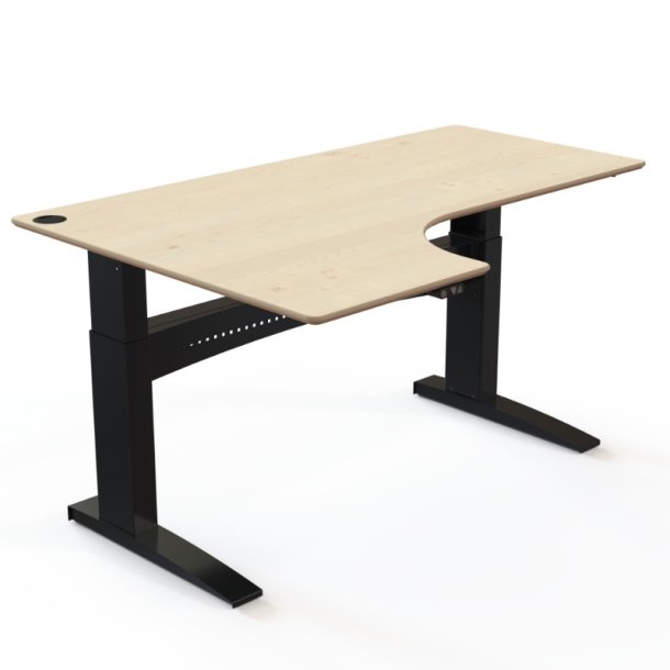 ConSet H�ve S�nkebord 180x120 - 501-11 - Ahorn bordplade - sort stel