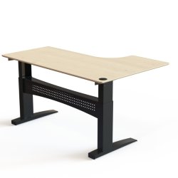 ConSet H�ve S�nkebord 180x120 - 501-11 - Ahorn bordplade - sort stel