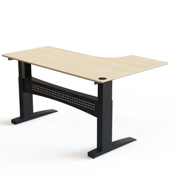 ConSet H�ve S�nkebord 180x120 - 501-11 - Ahorn bordplade - sort stel