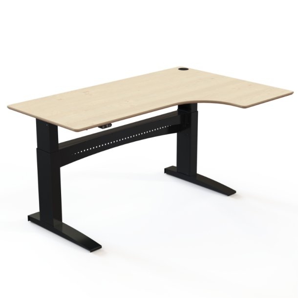 ConSet H�ve S�nkebord 180x120 - 501-11 - Ahorn bordplade - sort stel