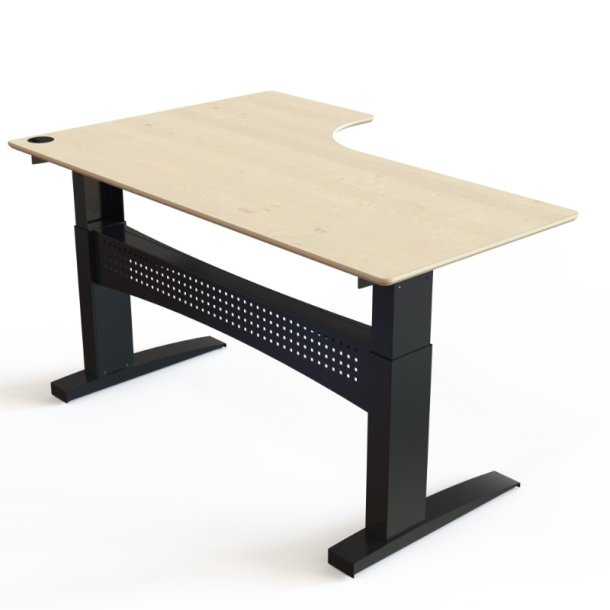 ConSet H�ve S�nkebord 180x120 - 501-11 - Ahorn bordplade - sort stel