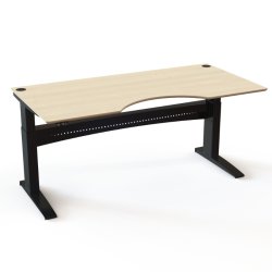 ConSet H�ve S�nkebord 200x100 - 501-11 - Ahorn bordplade - sort stel