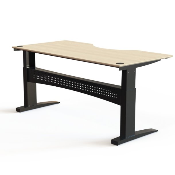 ConSet H�ve S�nkebord 200x100 - 501-11 - Ahorn bordplade - sort stel