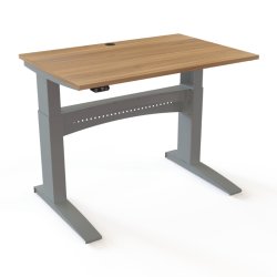 ConSet H�ve S�nkebord 120x80 - 501-11 - Valn�d bordplade - s�lv stel