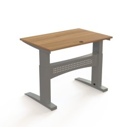 ConSet H�ve S�nkebord 120x80 - 501-11 - Valn�d bordplade - s�lv stel