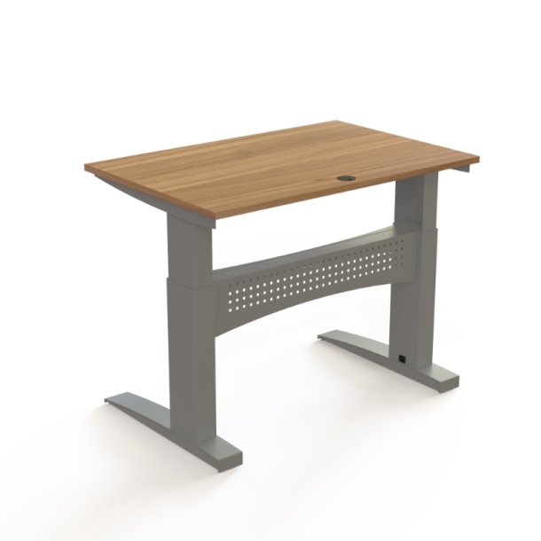 ConSet H�ve S�nkebord 120x80 - 501-11 - Valn�d bordplade - s�lv stel
